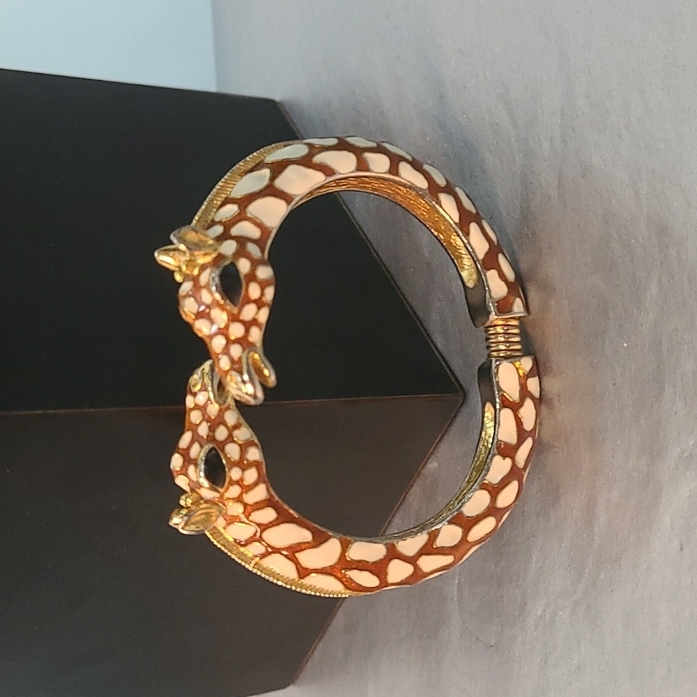 Kenneth Jay Lane Vintage Giraffe 🦒 Bangle Bracelet